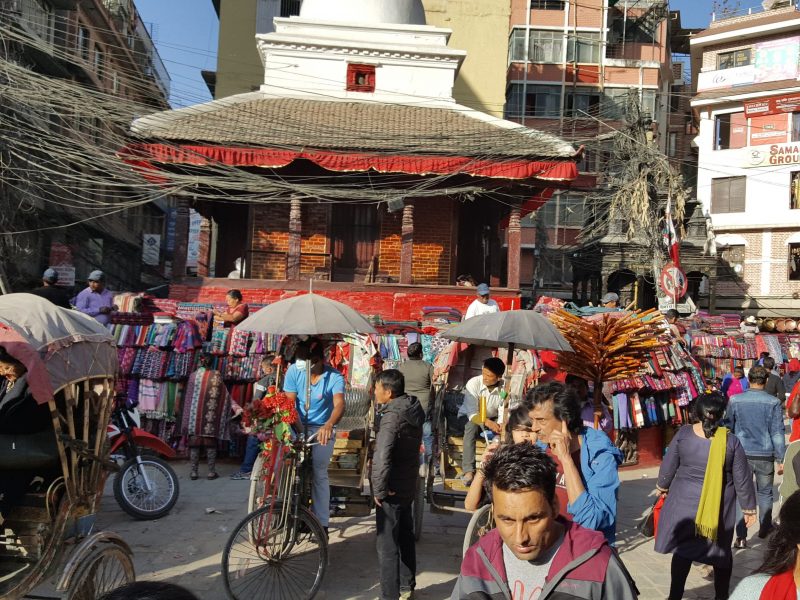 Drukte in Kathmandu