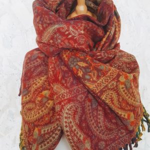 sjaal india warmrood