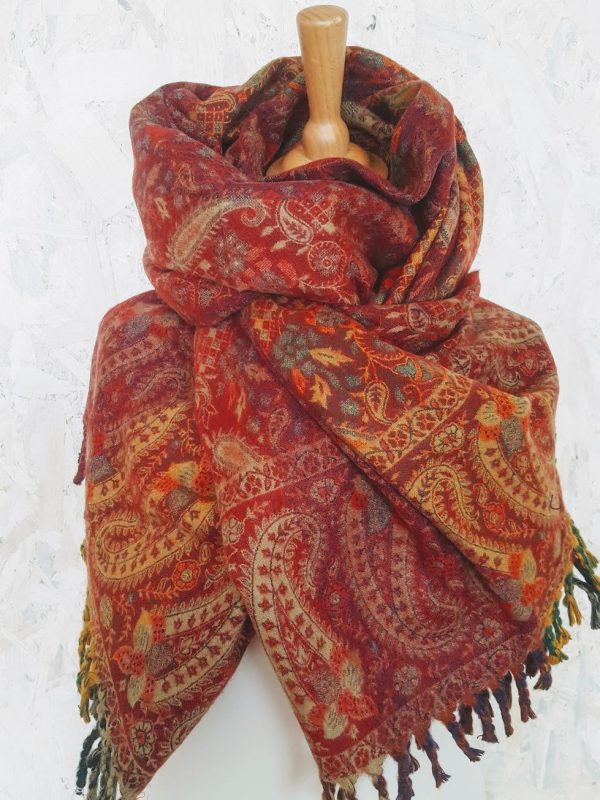 sjaal india warmrood