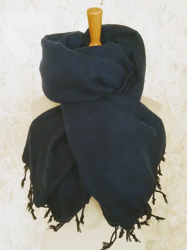 donkerblauwe sjaal nepal